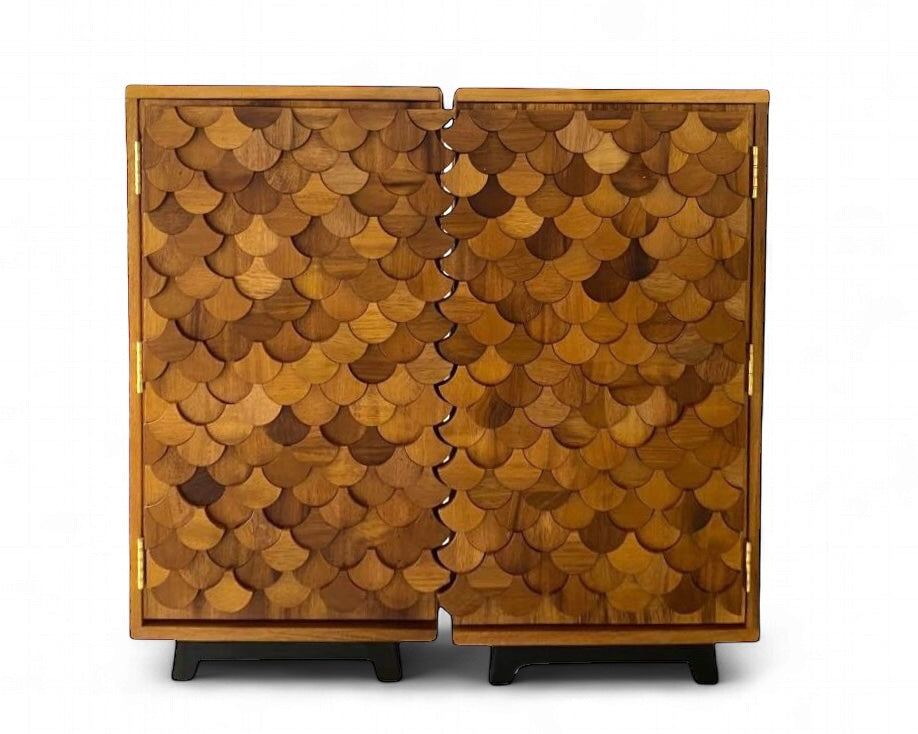 Fishscale cabinet